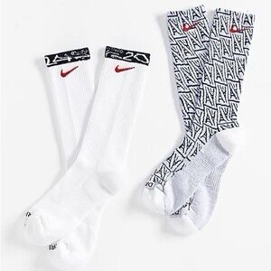 Nike SB Everyday Plus Cushioned Crew Socks Olympics PAB400 900 White Large 8-12